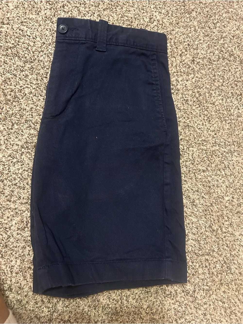 J. Crew Men's Dark Navy Flat-Front Cotton Shorts